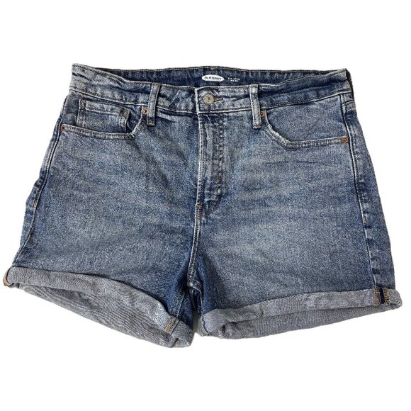 Old Navy O G Short High Rise Jean Shorts Sz 12 - Picture 1 of 7
